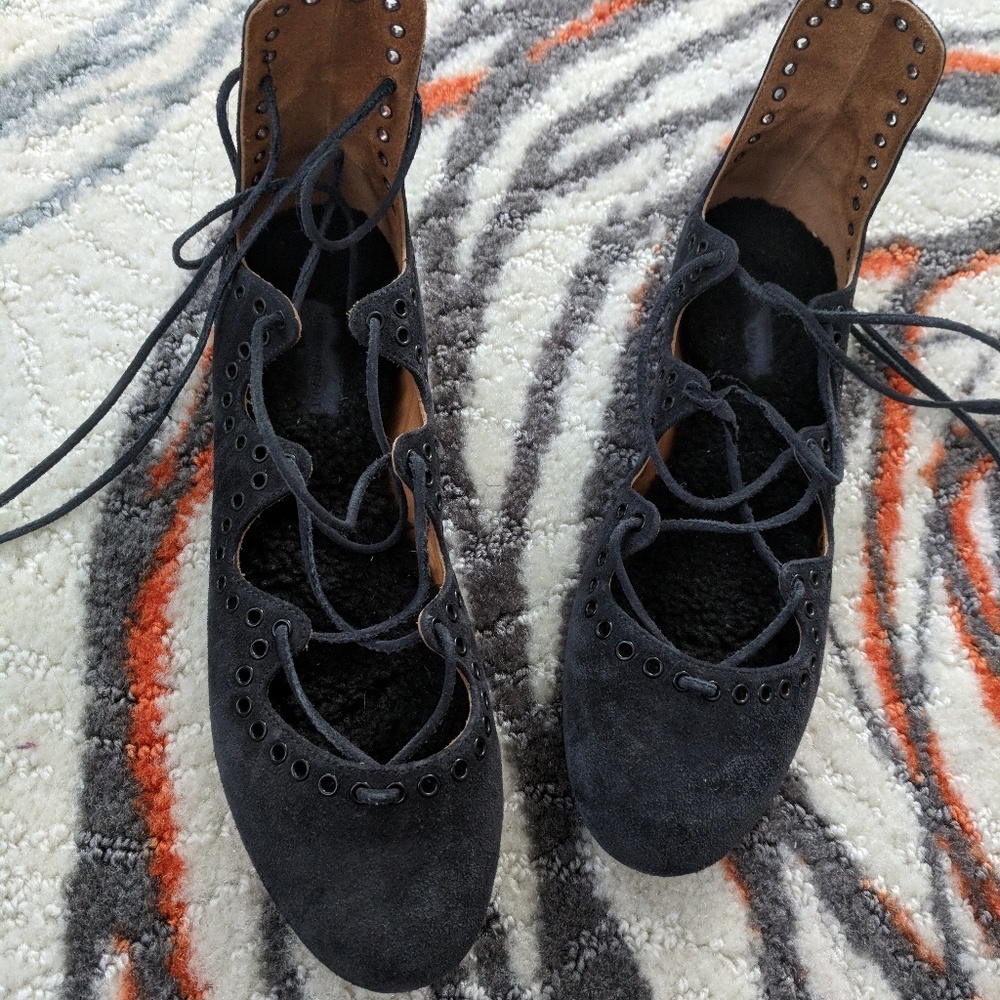 Isabel marant lace up flats size 37